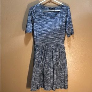 Apt 9 Heathered Gray Cotton and Lycra Dress